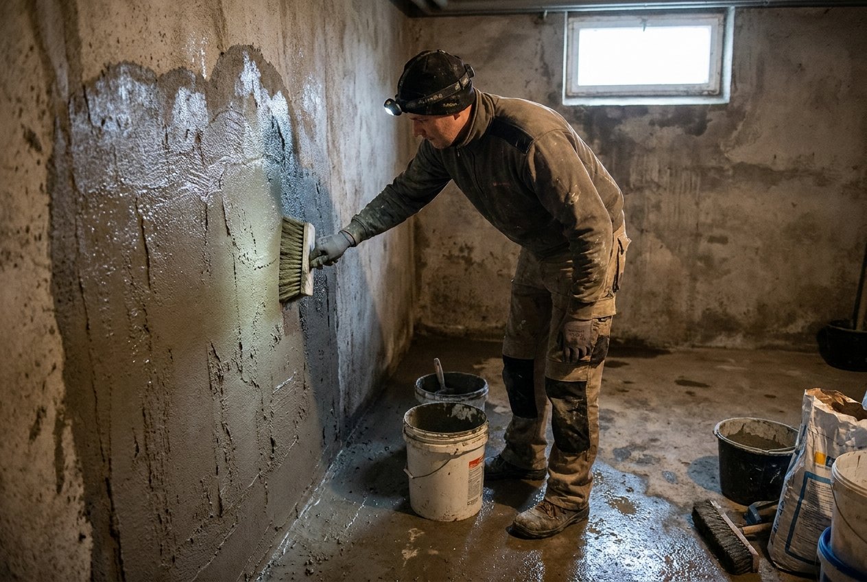 Kelder waterdicht maken